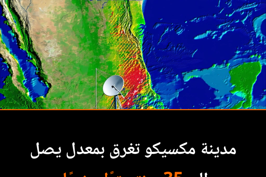 Mexiko-Stadt versinkt: Wie ein Satellit die Erde im Auge behält