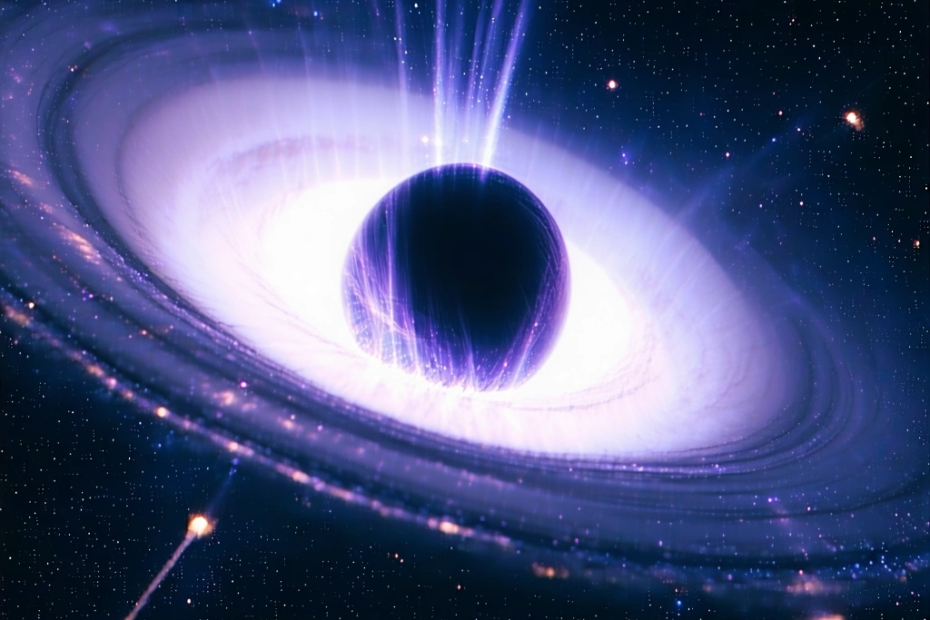 Entstehen neue Welten um gigantische Schwarze Löcher?