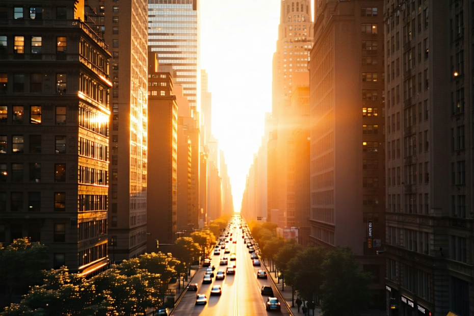 Manhattanhenge: Das spektakuläre Sonnenphänomen in New York