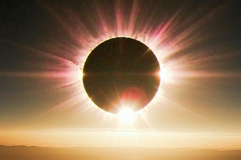 Goldener Sonnenfinsternis-Zauber über Spanien
