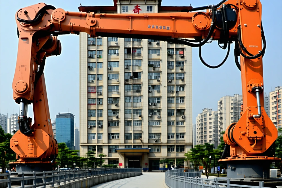Wie eine Schule in Shanghai auf Roboterbeinen spazierte
