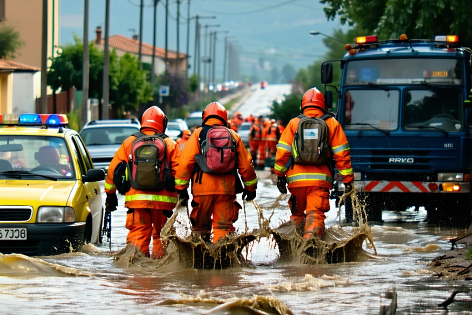 Unwetteralarm in Madridgueras: Wie ein Regensturm die Stadt lahmlegte
